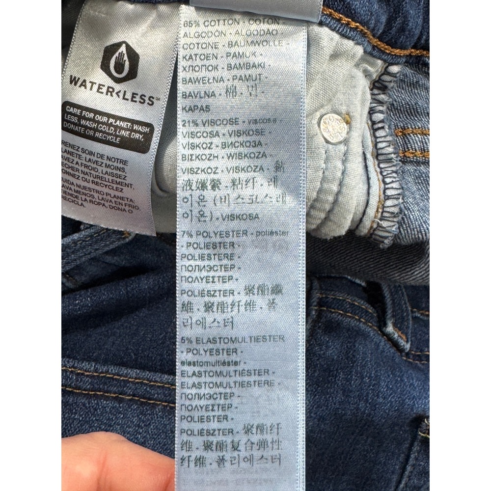 Levi's Womens 726 Flare Mid Rise Stretch Blue Denim Jeans 30x32 Meas: 30x31 - Picture 6 of 8
